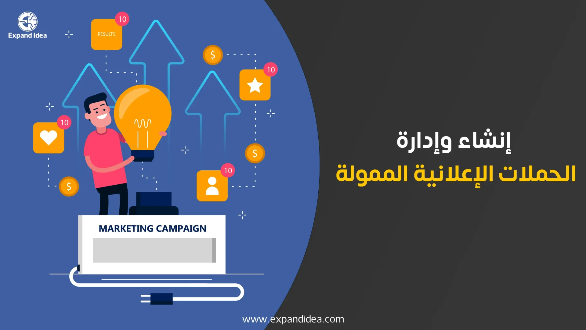 إنشاء وإدارة الحملات الإعلانية الممولة